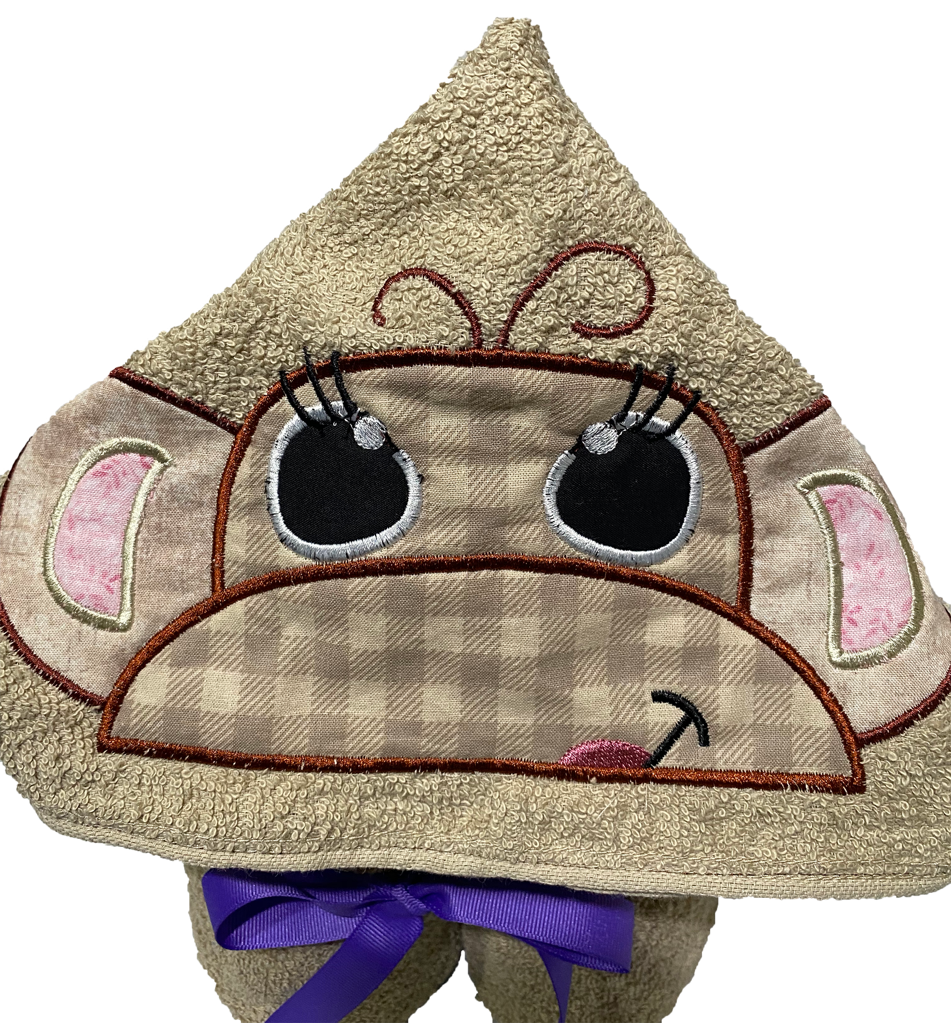 Monkey-Brown Hooded Towel 03