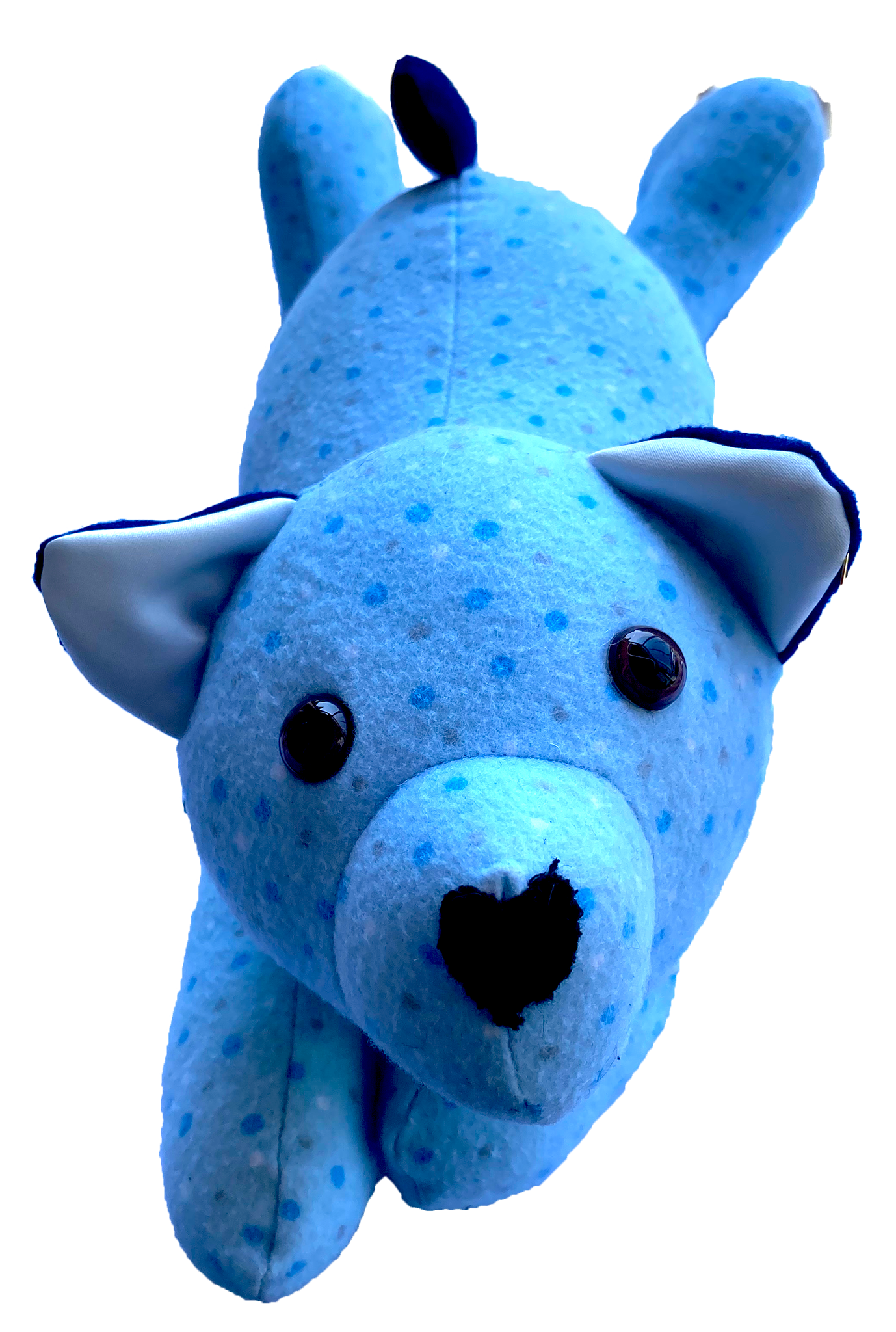 Blue Polka-Dot Honey Bear 01