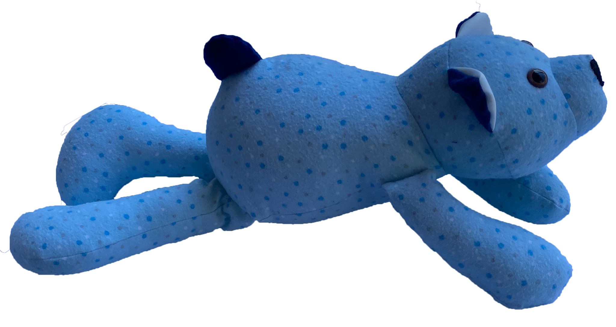 Blue Polka-Dot Honey Bear 02