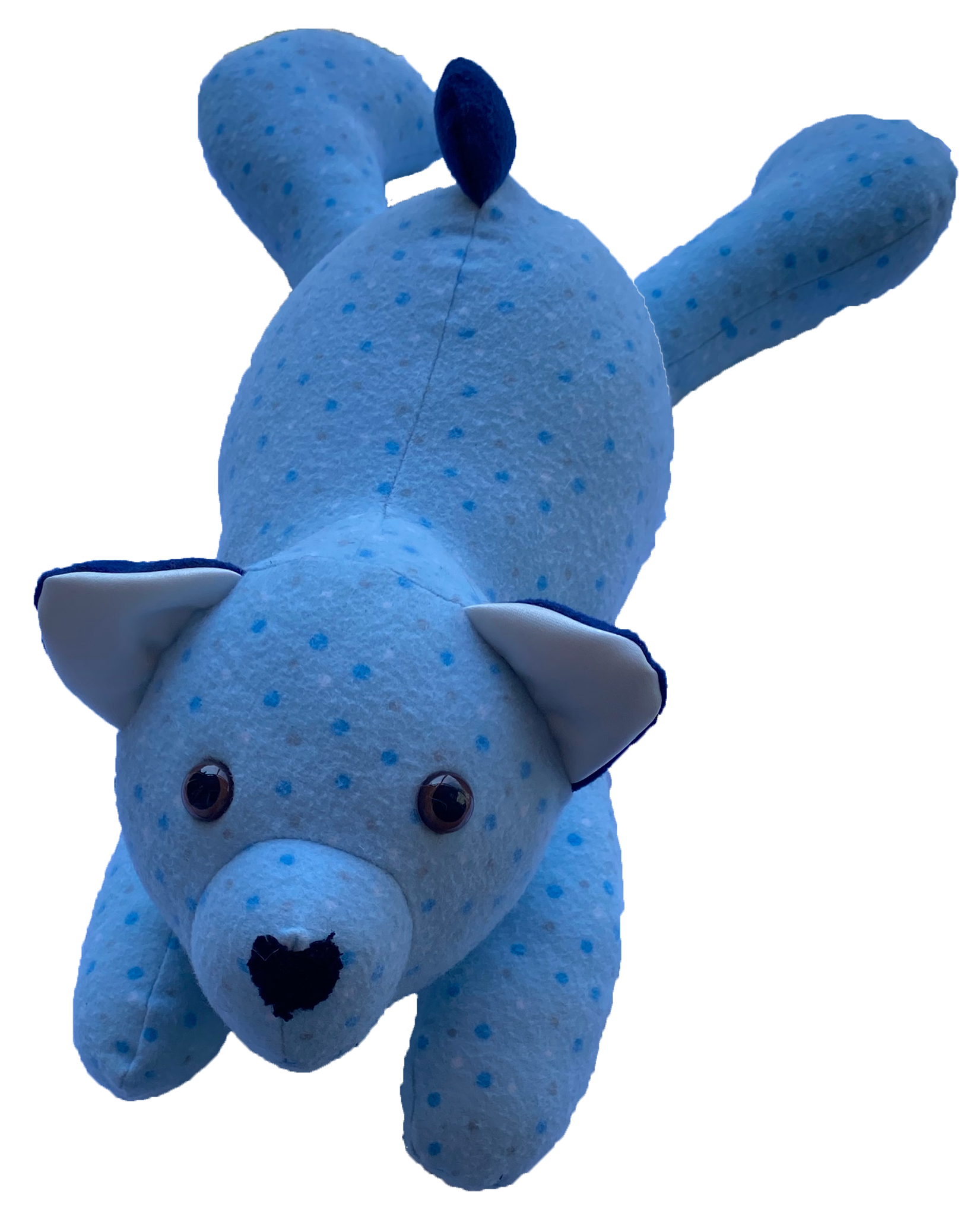 Blue Polka-Dot Honey Bear 03